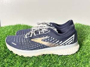 Men's Brooks Ghost 13, Peacoat/Grey/Gold, 8 D Medium,